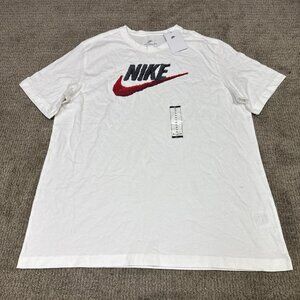 Nike T-Shirt White Short Sleeve Men’s Size XL NWT